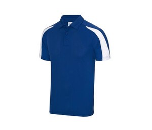 Just Cool JC043 - Contrast sports polo shirt Royal Blue / Arctic White