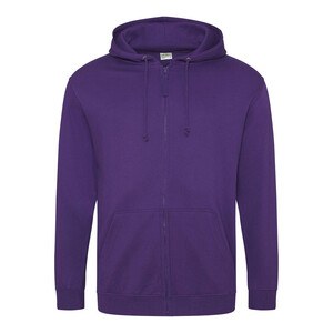 AWDIS JH050 - Zipped sweatshirt Purple