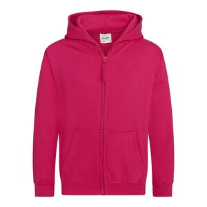 AWDIS JH050J - Zipped sweatshirt Hot Pink