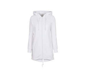 BUILD YOUR BRAND BY148 - LADIES SWEAT PARKA White