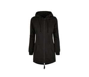 BUILD YOUR BRAND BY148 - LADIES SWEAT PARKA Black