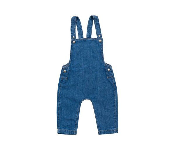 Babybugz BZ056 - Organic Cotton Baby Denim Dungarees with Adjustable Straps