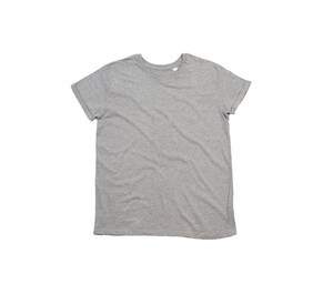 Mantis MT080 - Men's rolled-sleeve t-shirt Heather Grey Melange