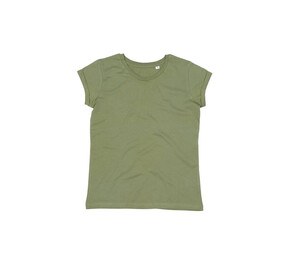 MANTIS MT081 - Tee-shirt femme manches roulées Soft Olive