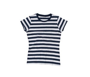 Mantis MT110S - Women's striped T-shirt Navy / White