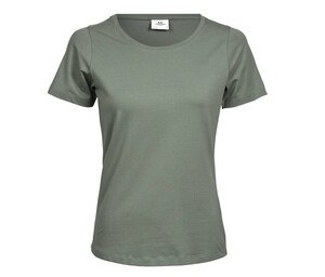 Tee Jays TJ450 - Round neck stretch T-shirt Leaf Green