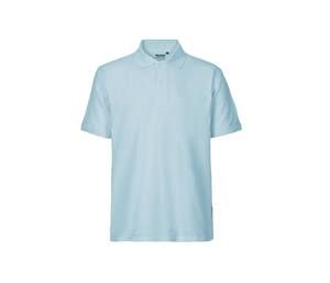 Neutral O20080 - Quilted polo shirt Light Blue