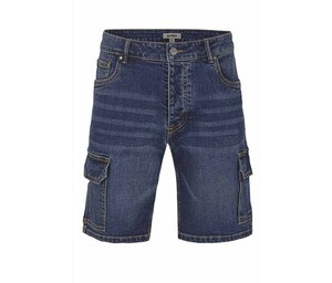 VELILLA VL3017S - Shorts de jeans de jeans de vários bolsos Jean Blue