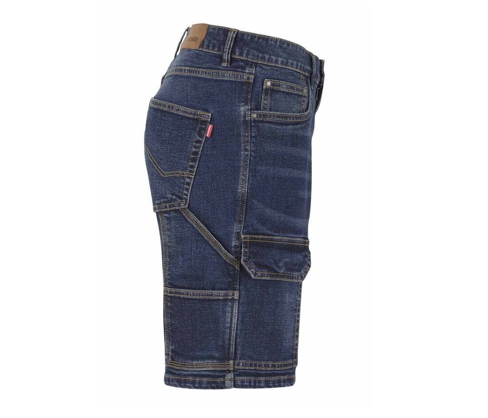VELILLA VL3017S - Shorts de jeans de jeans de vários bolsos