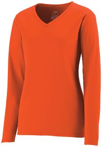 Augusta Sportswear 1788 - Remera manga larga de mujer con propiedades que absorbe la humedad Naranja