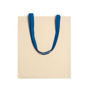 EgotierPro BO7160 - NIZA 100% 105 gsm cotton bag with 70 cm long colour handles