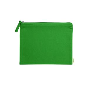 EgotierPro NE7536 - DELPHIS 100% organic cotton toilet bag with matching puller