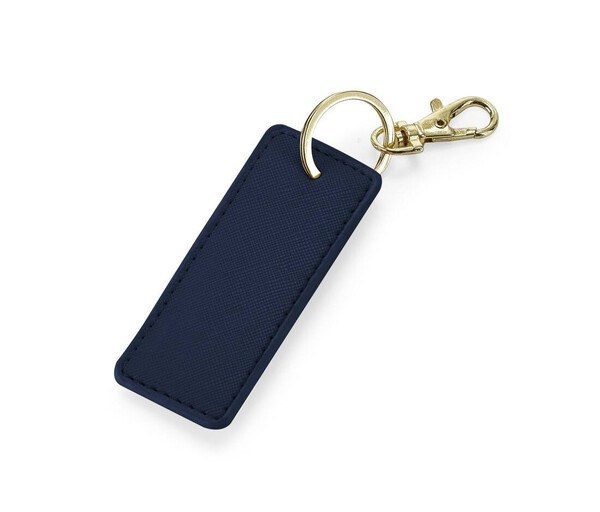 BAG BASE BG744 - Elegant Saffiano Leather-Look Key Clip Charm