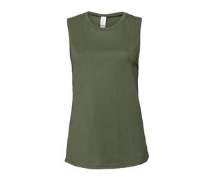 Bella+Canvas BE6003 - Tanque muscular de jersey femenino Military Green