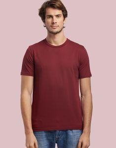 Les Filosophes DESCARTES - T-Shirt Homme Manches Courtes Made in France 100% coton biologique certifié OCS. Bordeaux