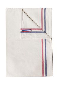 Kariban K138 - 2-stripe tea towel - "Origine France Garantie" Natural