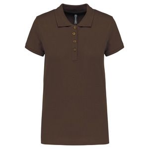 Kariban K255 - Ladies’ short-sleeved piqué polo shirt Chocolate