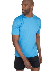 Mustaghata BOLT - Herrenaktive T-Shirt Polyester Spandex 170 g/m² Atoll (ciel)