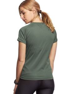 Mustaghata STEP - Camiseta corriendo para mujeres 140 g Kaki Green