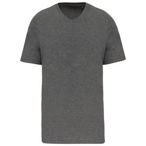 Kariban K3002 - Supima® T-shirt med korte ærmer, V-udskæring til mænd Grey Heather