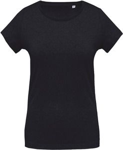 Kariban K391 - T-shirt coton Bio col rond femme French Navy Heather
