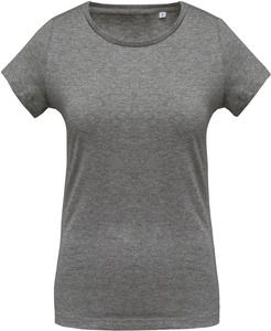 Kariban K391 - Damen T-Shirt mit Rundhalsausschnitt. BIO-Baumwolle Grey Heather