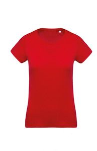 Kariban K391 - Ladies’ organic cotton crew neck T-shirt Red