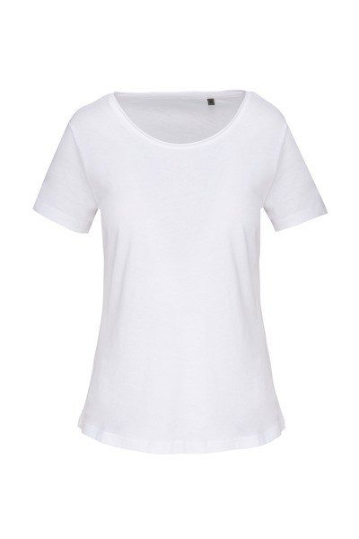 Kariban K399 - Camiseta Orgánica Mujer Cuello Crudo Manga Corta