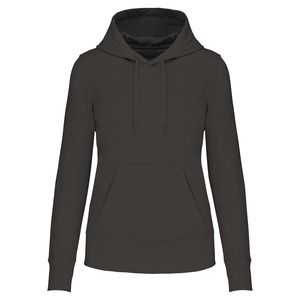 Kariban K4028 - Ladies' eco-friendly hooded sweatshirt Dunkelgrau