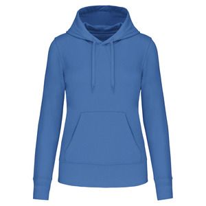 Kariban K4028 - Ladies' eco-friendly hooded sweatshirt Light Royal Blue
