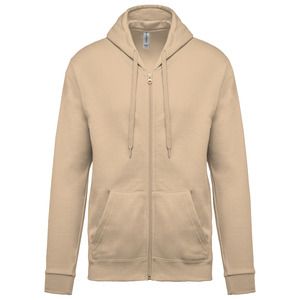 Kariban K479 - Zipped hooded sweatshirt Light Sand