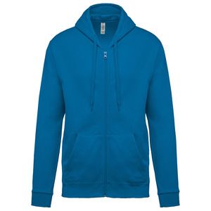 Kariban K479 - Zipped hooded sweatshirt Tropical Blue