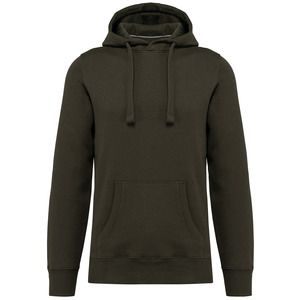Kariban K489 - Men's hooded sweatshirt Dark Khaki