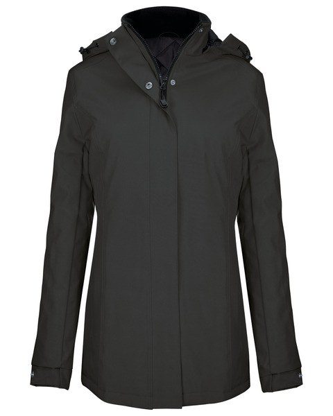 Kariban K6108 - Womens Quilted Parka with Detachable Hood