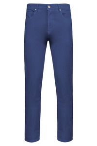 Kariban K7003 - Men's 5 pockets pants Washed Blue