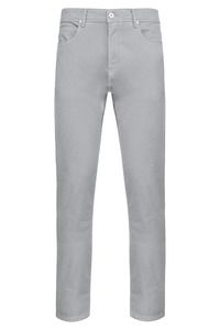 Kariban K7003 - Men's 5 pockets pants Washed Snow Grey