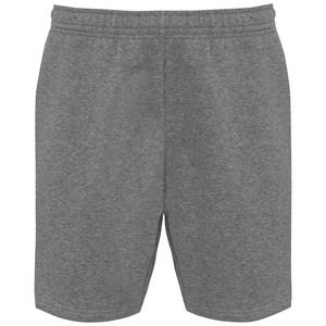 Kariban K7026 - Men’s eco-friendly fleece bermuda shorts Grey Heather