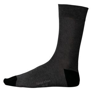 Kariban K817 - Mid-length dress socks in mercerised cotton - "Origine France garantie" Dark Grey Heather/ Black