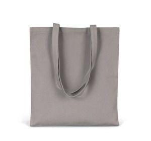 Kimood KI0250 - Canvas cotton shopping bag Metal Grey