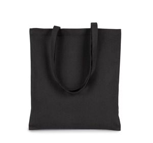 Kimood KI0262 - Klassische Shoppingtasche aus Bio-Baumwolle. Black
