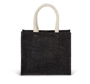 Kimood KI0273 - Burlap Tote Bag-Medium modell Black