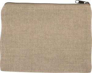 Kimood KI0723 - Kleine Tasche aus Jute-Baumwollmischgewebe Natural