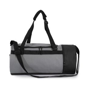 Kimood KI0630 - Schlauchförmige Sporttasche mit separatem Schuhfach Dark Cool Grey / Black