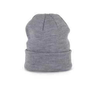K-up KP031 - KNITTED TURNUP BEANIE Oxford Grey