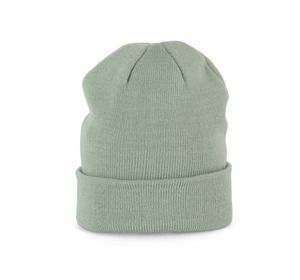 K-up KP031 - KNITTED TURNUP BEANIE Sage