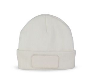 K-up KP894 - Beanie with patch and Thinsulate lining White