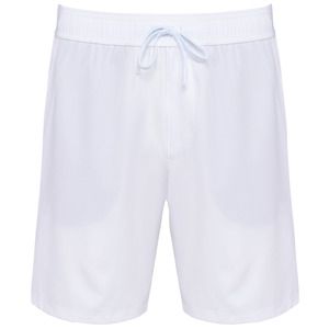 PROACT PA1030 - Padel men’s two-tone shorts White / Fine Grey
