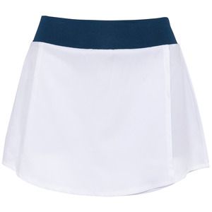PROACT PA1031 - Padel skirt with integrated shorts White / Sporty Navy
