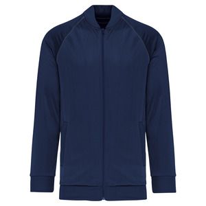 PROACT PA384 - Unisex zipped tracksuit top with piping Sporty Navy