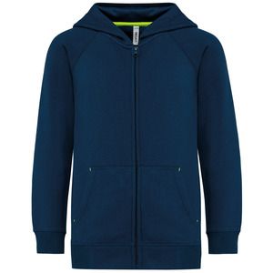 PROACT PA386 - Kids zipped fleece hoodie Sporty Navy